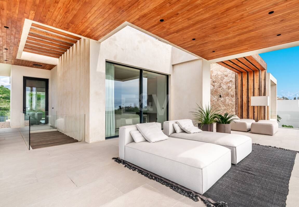 Spektakulär villa i Los Flamingos med panoramautsikt över havet