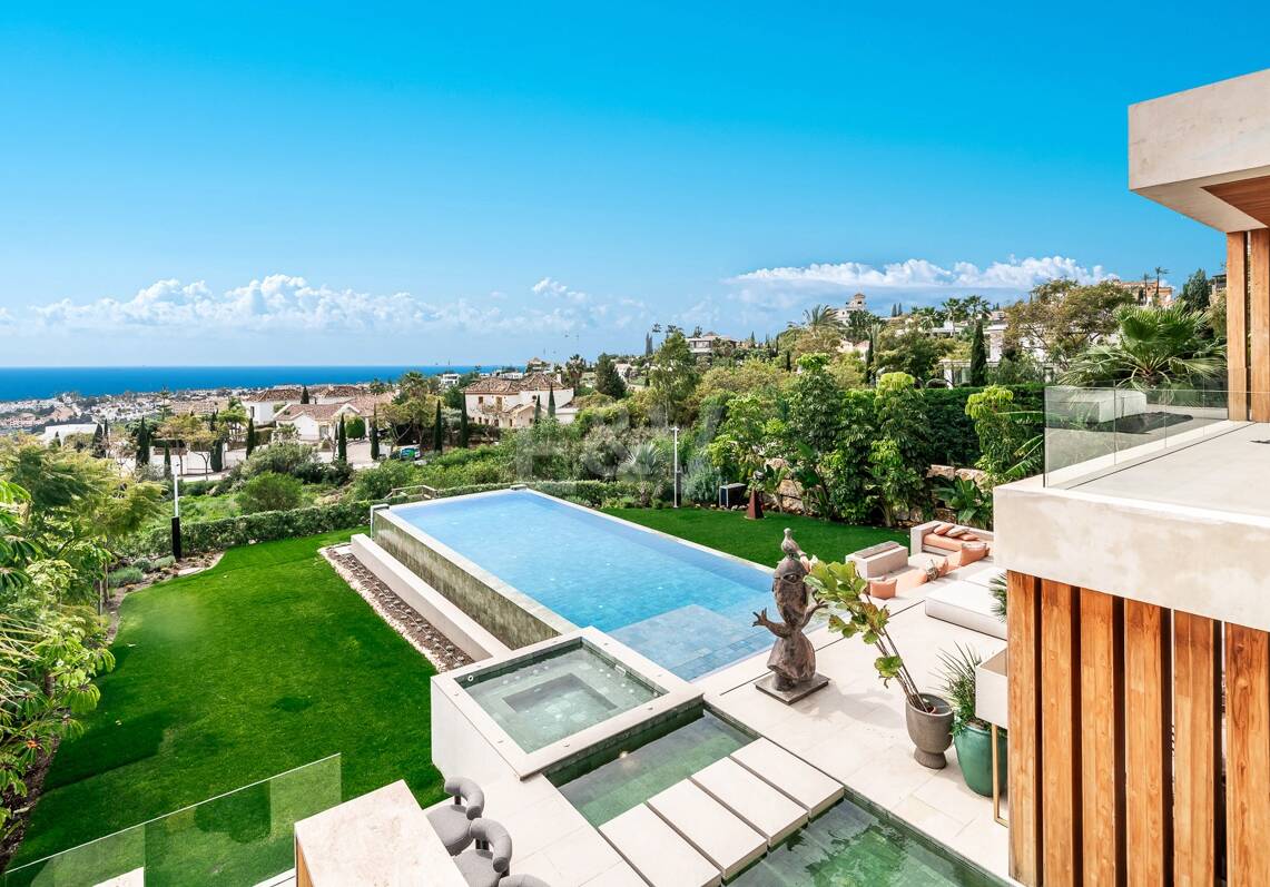 Spektakuläre Villa in Los Flamingos mit Panoramablick aufs Meer