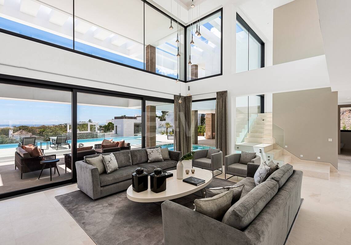 Luxuriöse moderne Villa mit Meerblick in La Alqueria