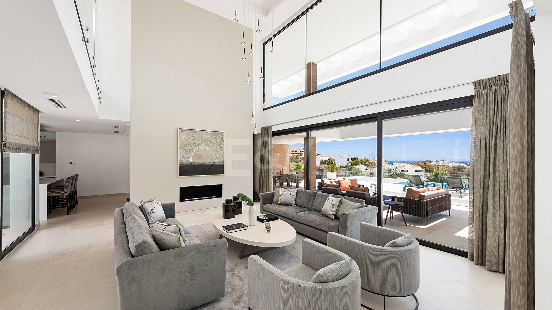 Luxury Modern villa with sea views in La Alqueria