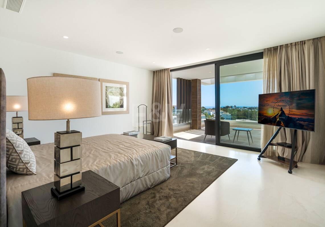 Luxuriöse moderne Villa mit Meerblick in La Alqueria