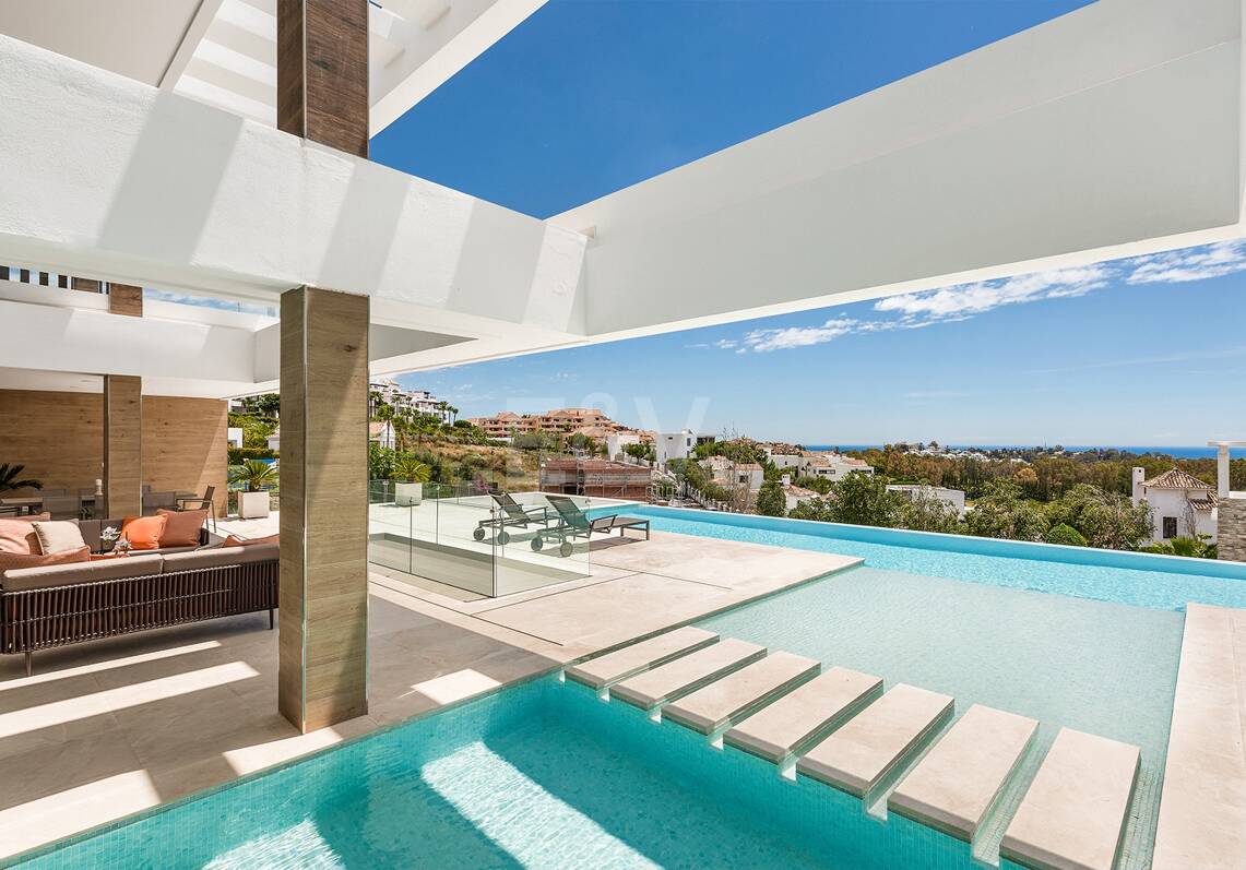 Luxuriöse moderne Villa mit Meerblick in La Alqueria