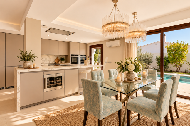 Bungaló moderno con piscina privada en El Rosario, Marbella