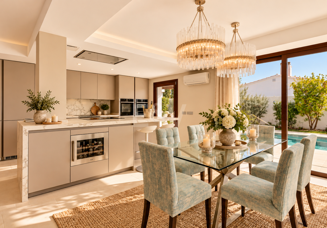 Bungaló moderno con piscina privada en El Rosario, Marbella