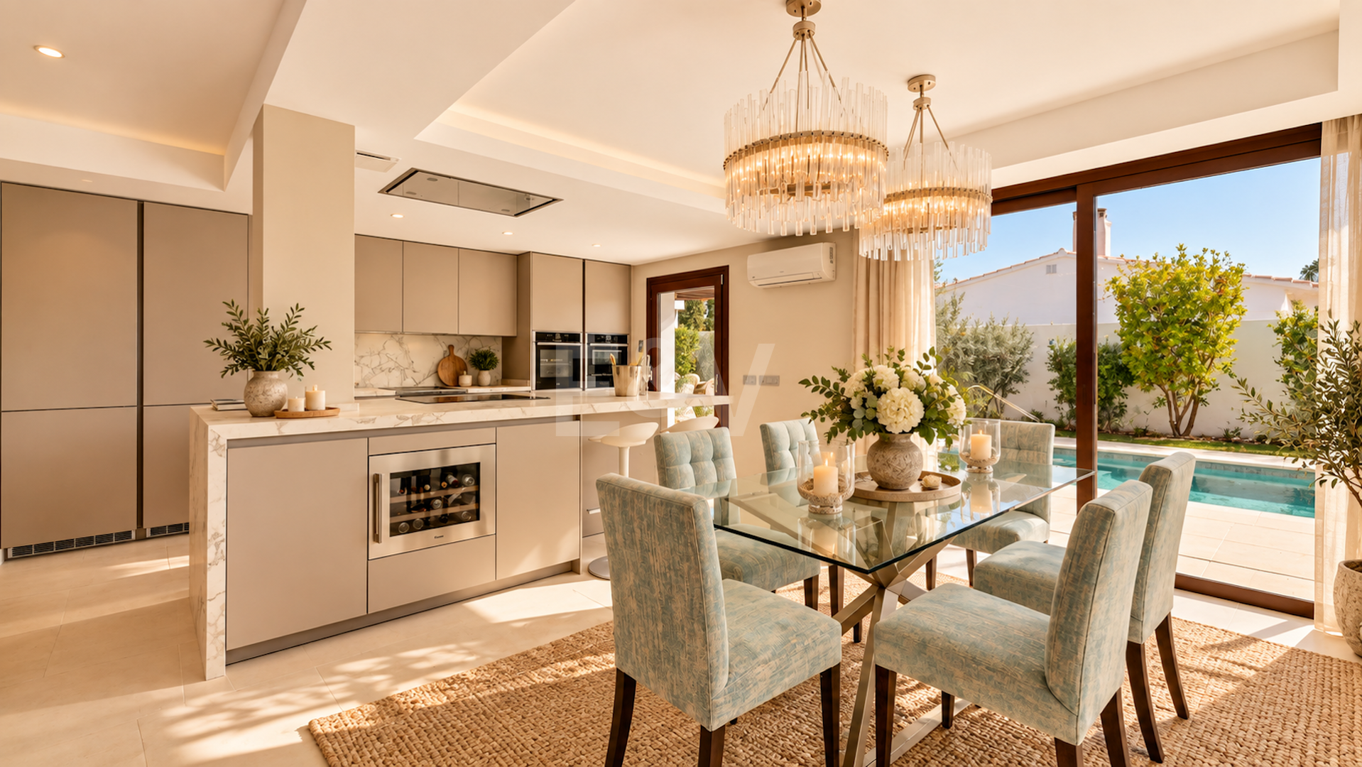 Bungaló moderno con piscina privada en El Rosario, Marbella