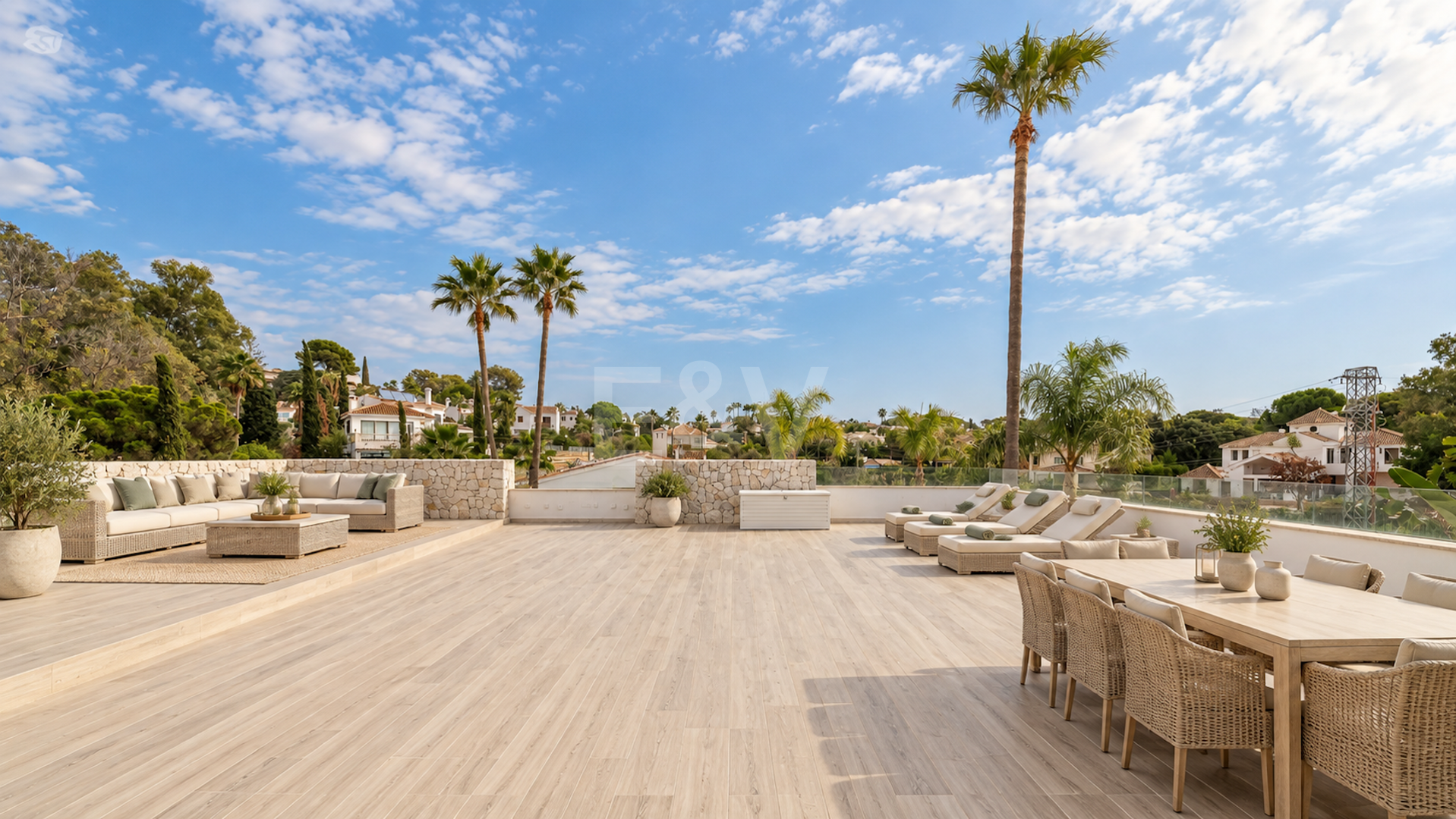 Bungaló moderno con piscina privada en El Rosario, Marbella