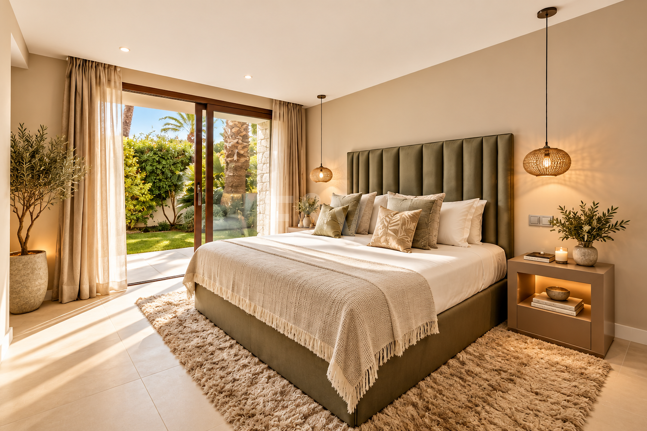 Bungaló moderno con piscina privada en El Rosario, Marbella