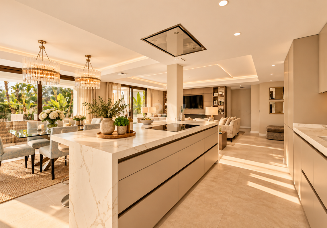 Bungaló moderno con piscina privada en El Rosario, Marbella
