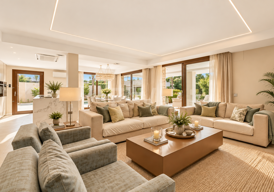Bungaló moderno con piscina privada en El Rosario, Marbella