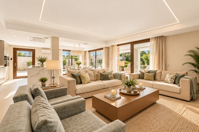 Bungaló moderno con piscina privada en El Rosario, Marbella