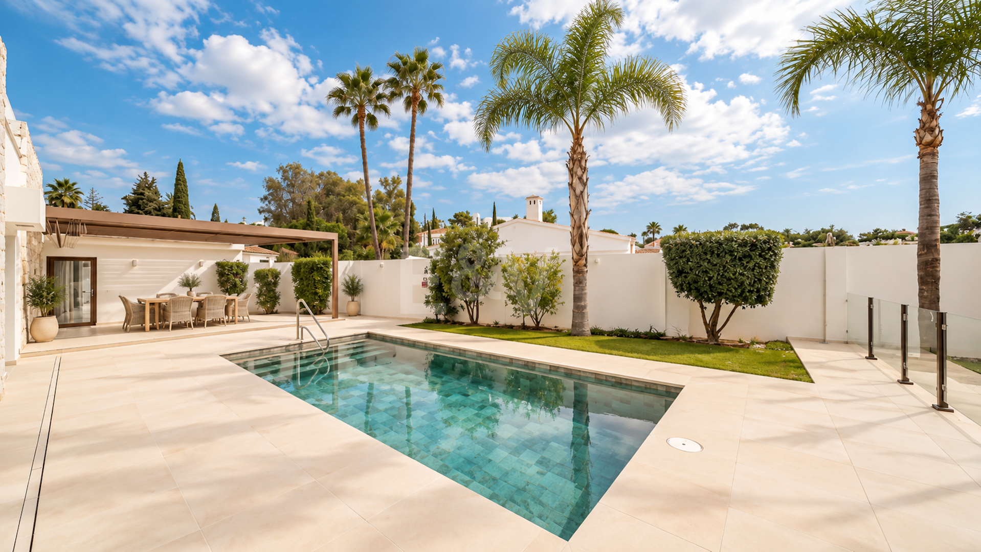 Bungaló moderno con piscina privada en El Rosario, Marbella