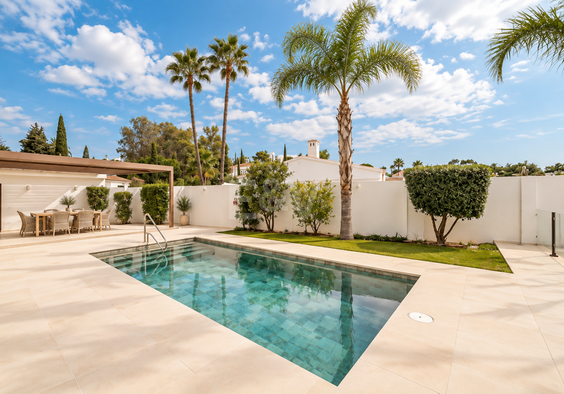 Bungaló moderno con piscina privada en El Rosario, Marbella