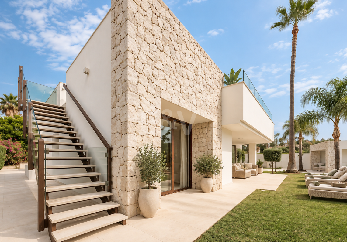 Bungaló moderno con piscina privada en El Rosario, Marbella