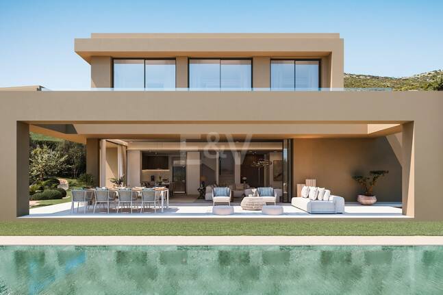 Exceptionell modern villa i ett organiskt koncept i La Alqueria