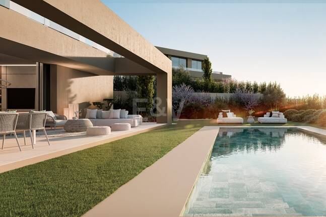 Exceptionell modern villa i ett organiskt koncept i La Alqueria