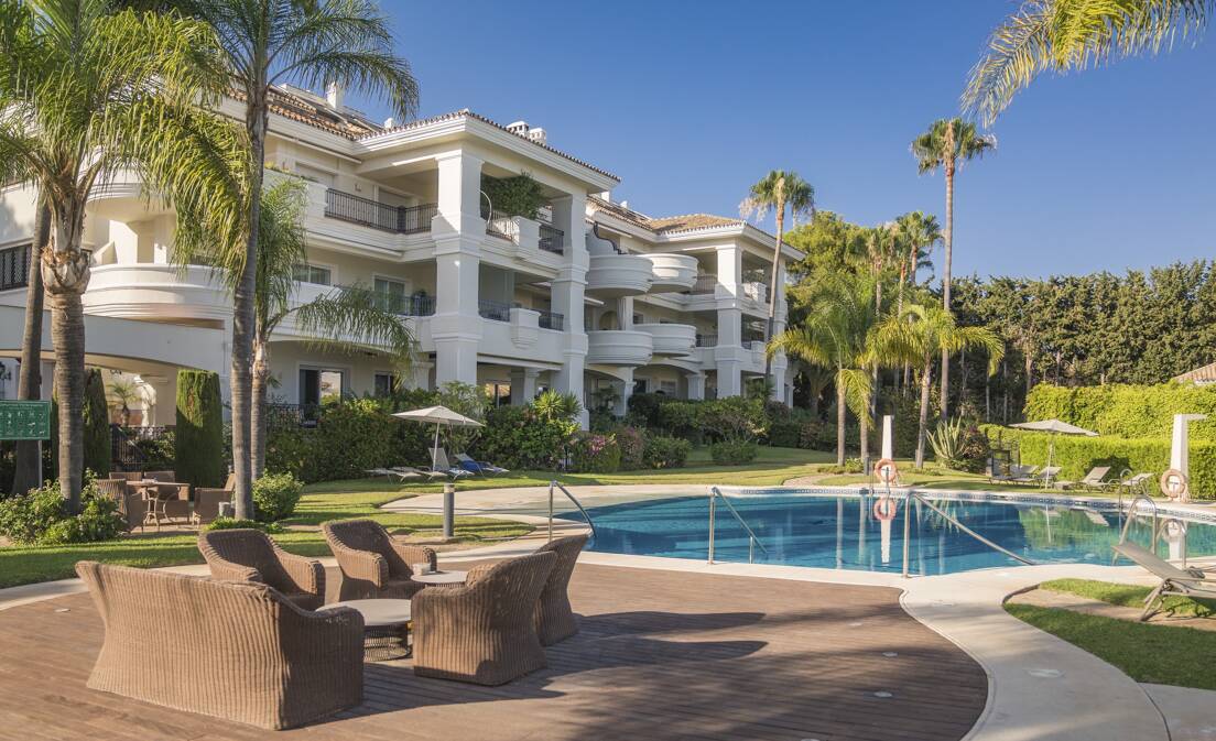 Exquisite Garden Apartment in the Exclusive Altos Reales, Sierra Blanca