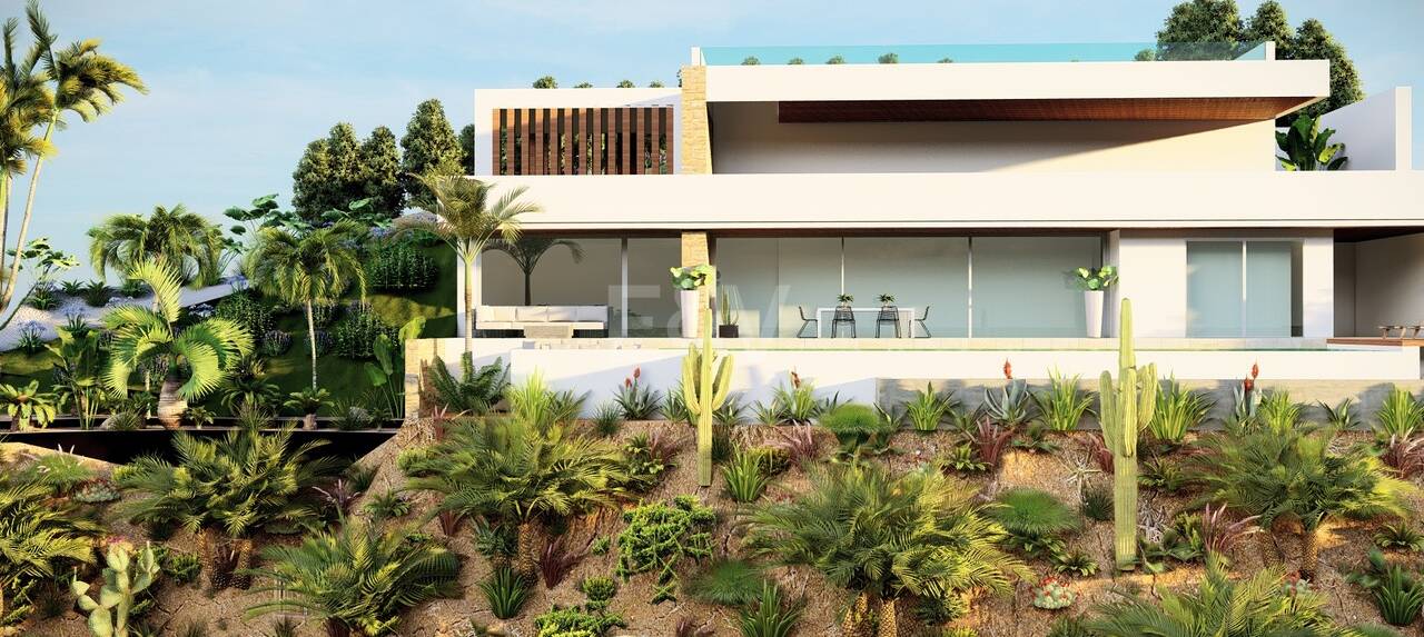Parcela excepcional con vistas al mar y proyecto de villa moderna - Licencia de construcción concedida