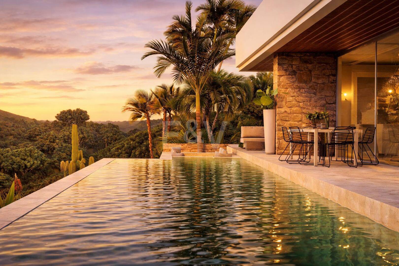 Moderne Villa mit Panoramablick auf Meer & Berge – Grundstück und Projekt mit garantierter Genehmigung