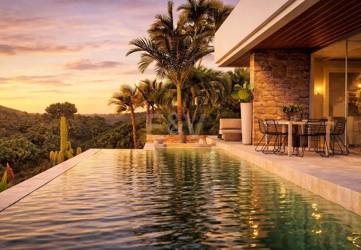 Moderne Villa mit Panoramablick auf Meer & Berge – Grundstück und Projekt mit garantierter Genehmigung