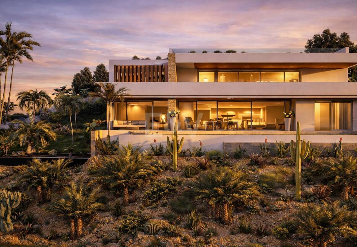 Moderne Villa mit Panoramablick auf Meer & Berge – Grundstück und Projekt mit garantierter Genehmigung