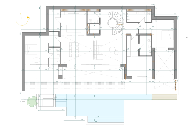 Moderne Villa mit Panoramablick auf Meer & Berge – Grundstück und Projekt mit garantierter Genehmigung