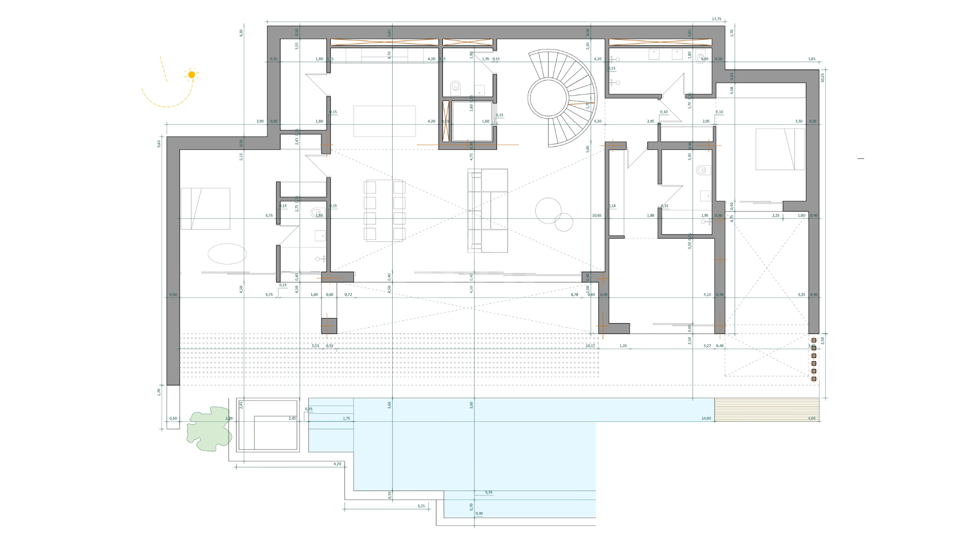 Moderne Villa mit Panoramablick auf Meer & Berge – Grundstück und Projekt mit garantierter Genehmigung