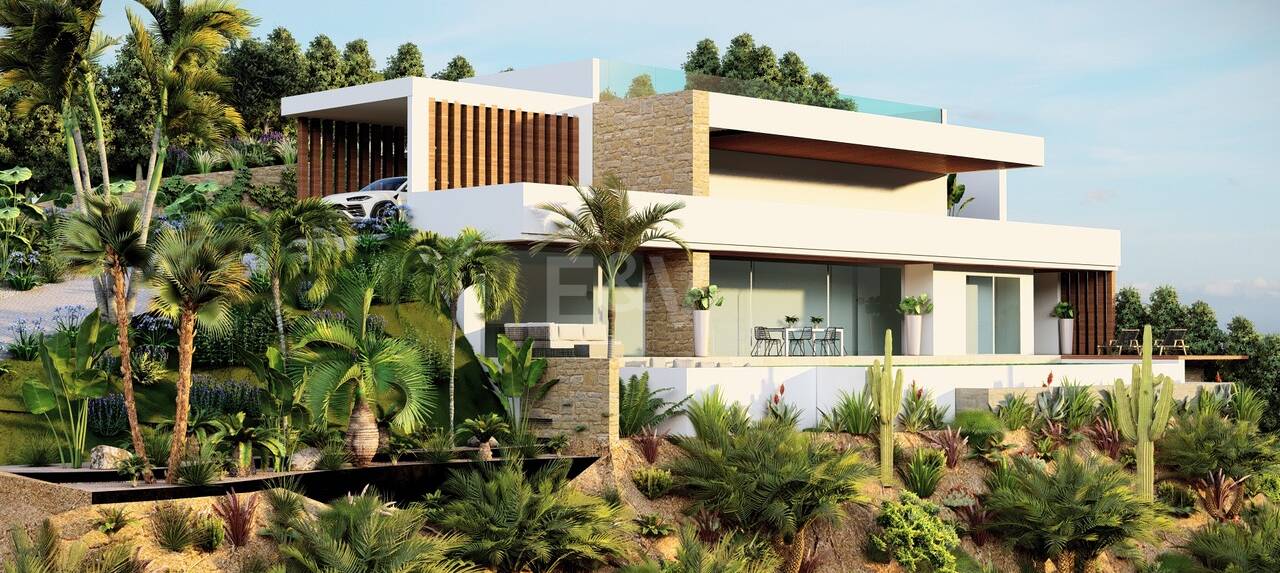 Parcela excepcional con vistas al mar y proyecto de villa moderna - Licencia de construcción concedida
