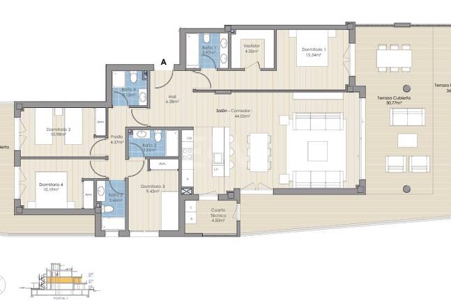 Lyxlägenhet nära Cabopino Golf