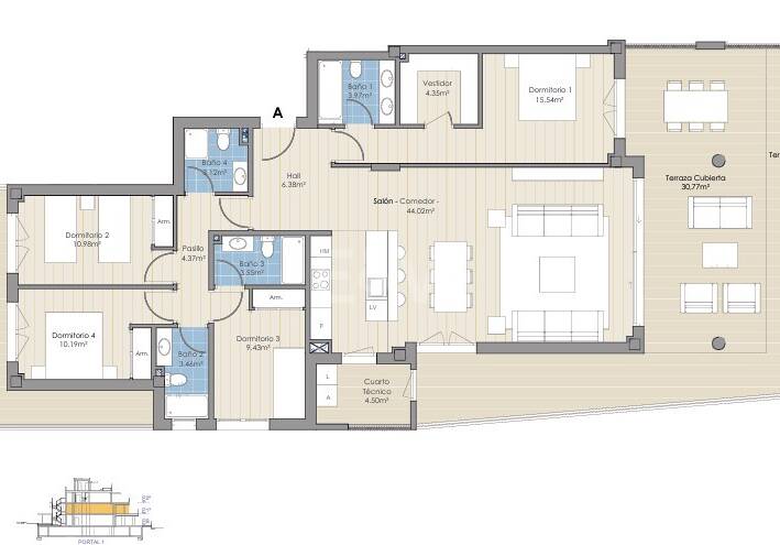 Apartamento de lujo en cerca de Cabopino golf