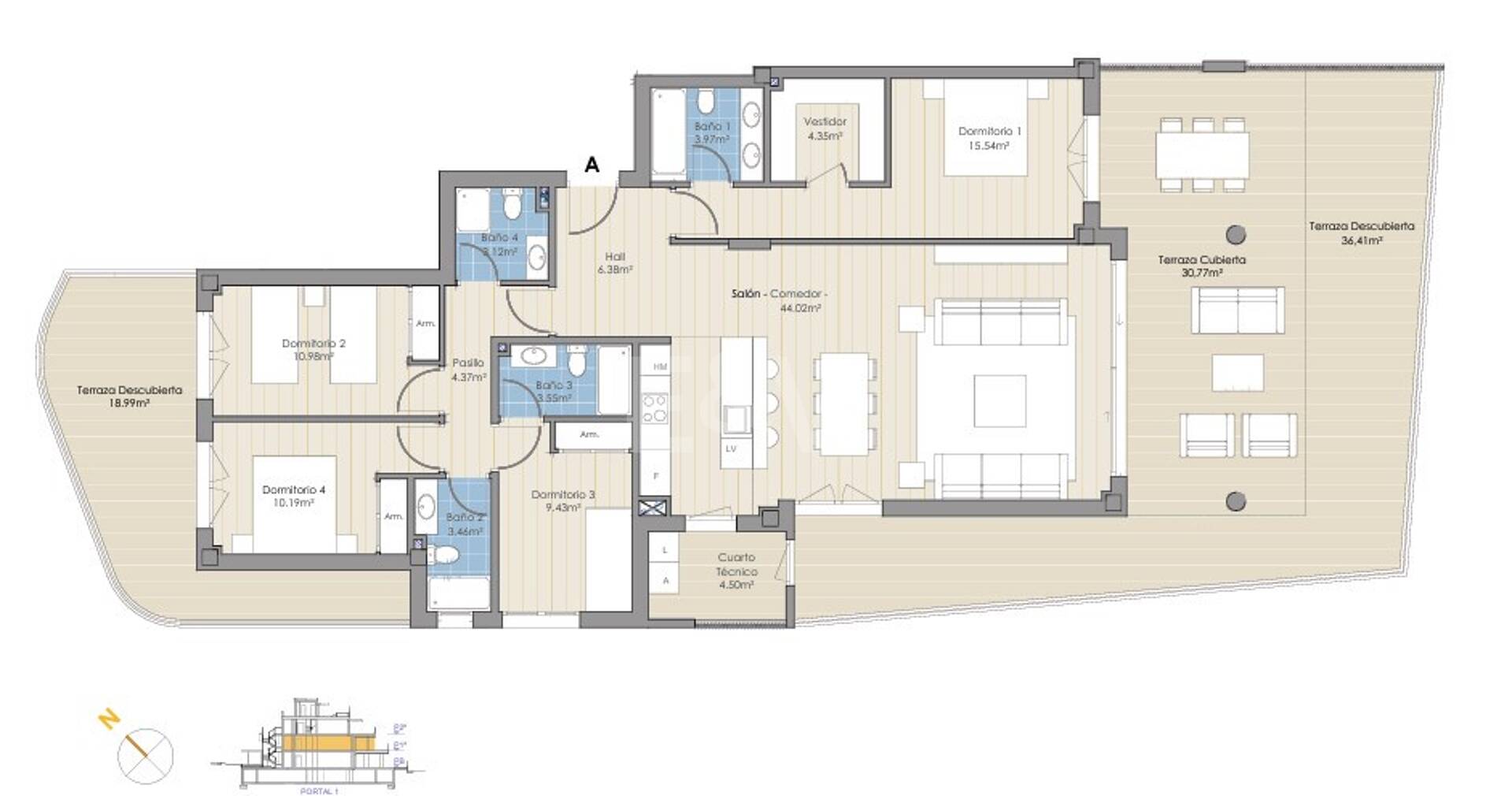 Apartamento de lujo en cerca de Cabopino golf