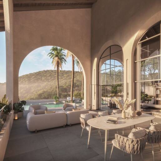 Urocza willa z Eclectic Design i Breathtaking Views w Marbella 's Prime Location