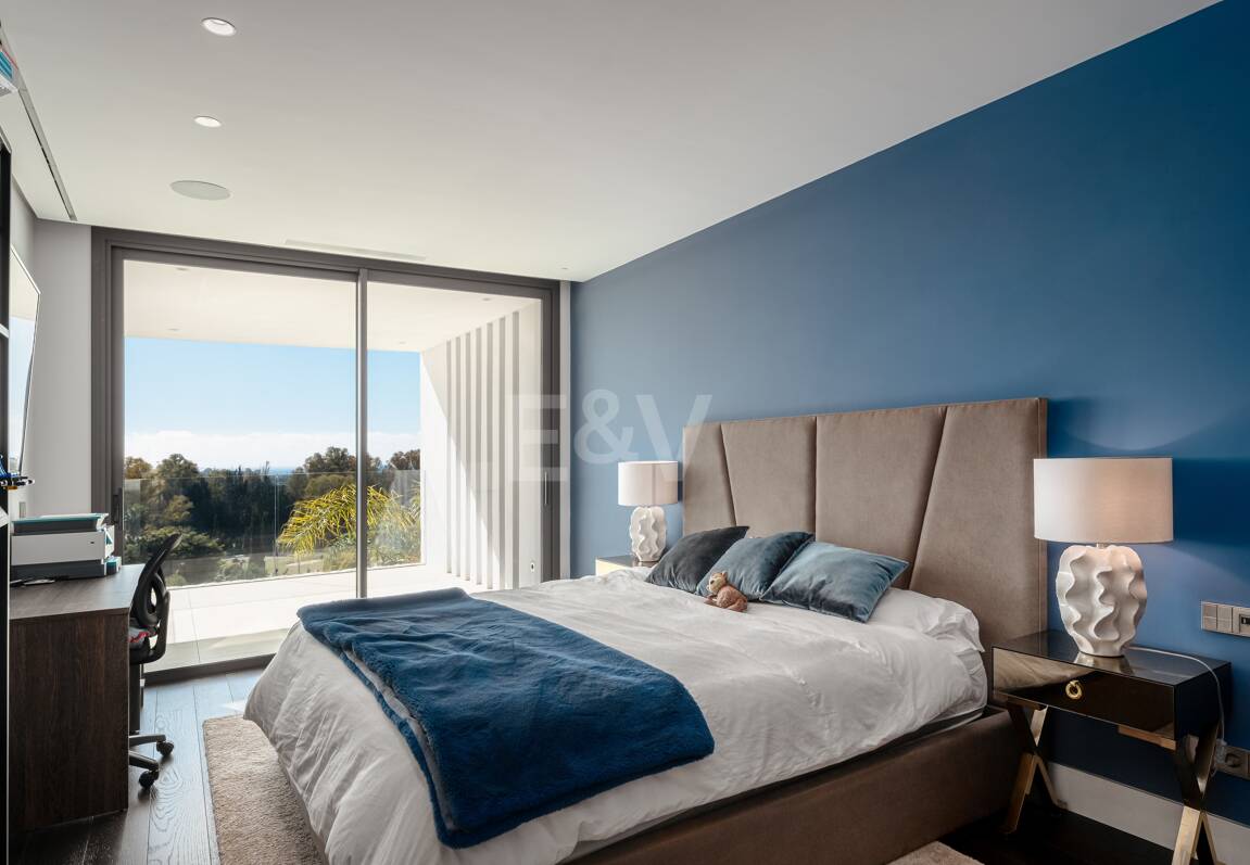 Samtida lyxvilla med öppen utsikt i La Alqueria