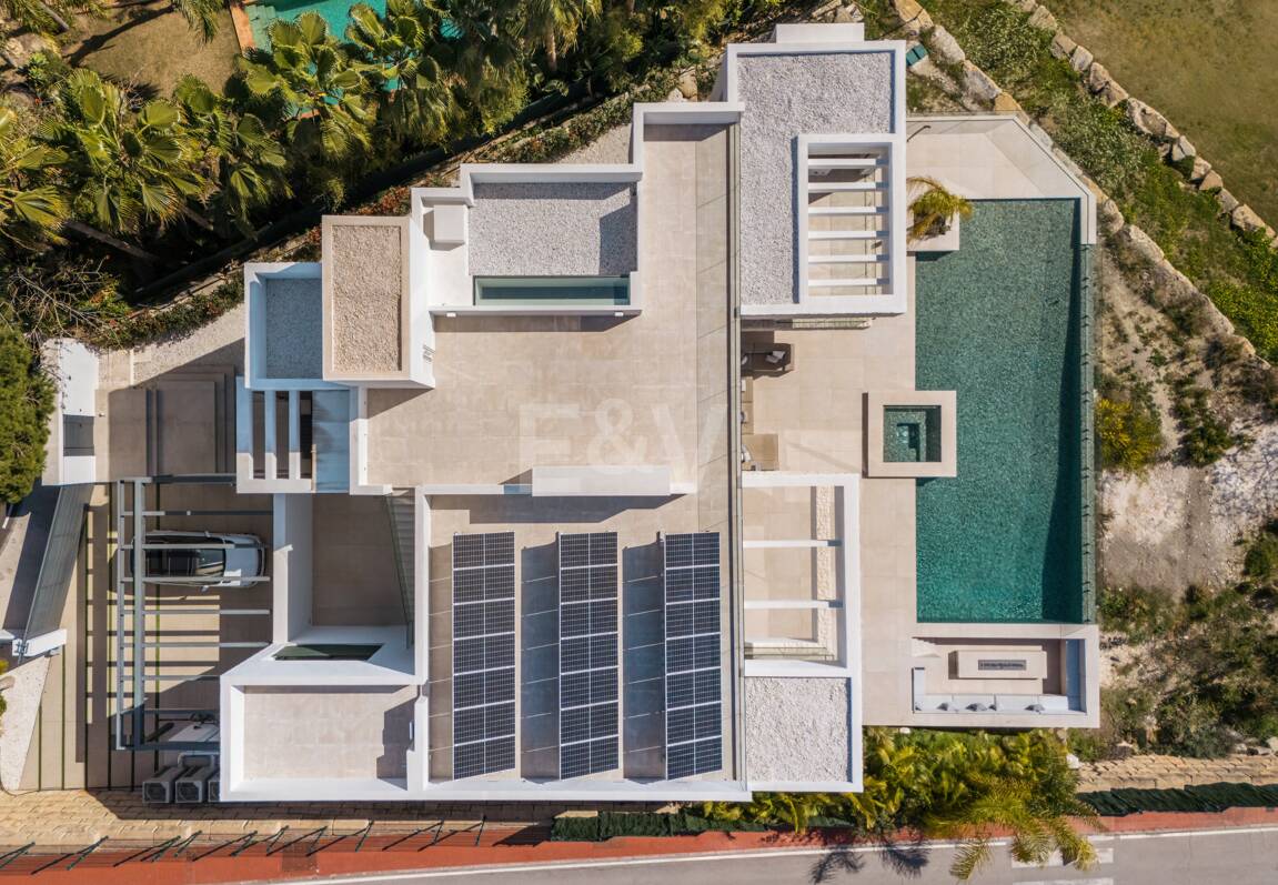 Samtida lyxvilla med öppen utsikt i La Alqueria