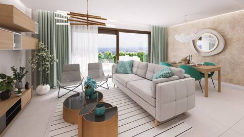 Exklusivt sovrum Bostäder med Mountain och Sea Views