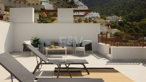 Exklusivt sovrum Penthouses med Mountain och Sea Views