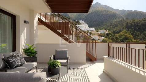 Exklusivt sovrum Penthouses med Mountain och Sea Views