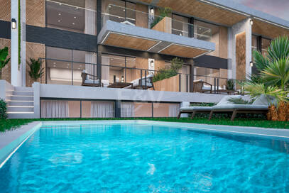 Townhouse för semesterboende och investeringar i ett nytt projekt med ett hotellkoncept