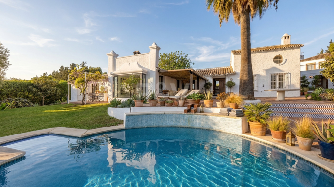 Charmantes Landhaus mit beeindruckenden Panoramablicken in Guadalmina Alta