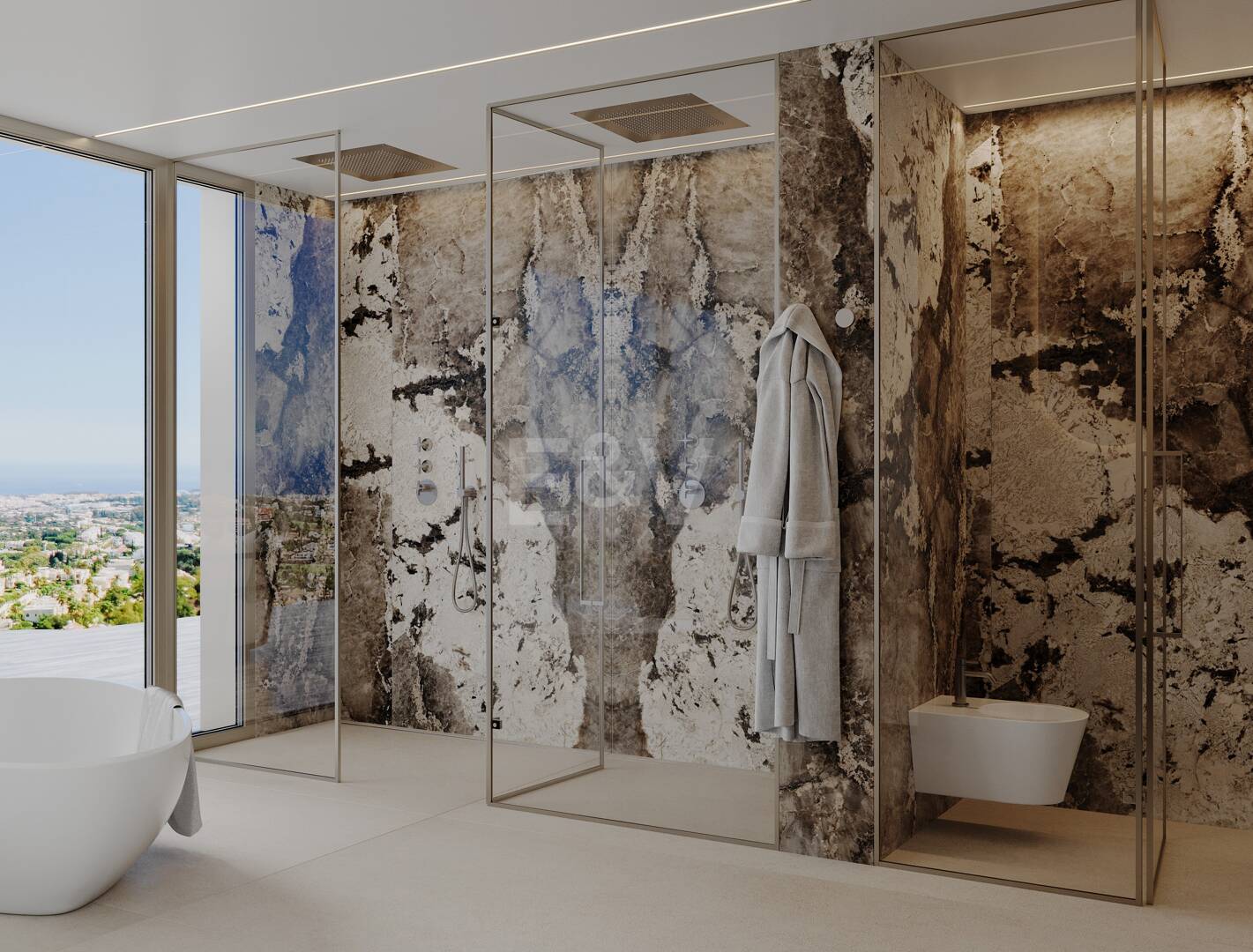 Luxury first-floor apartment with panoramic 360º mountain and sea views