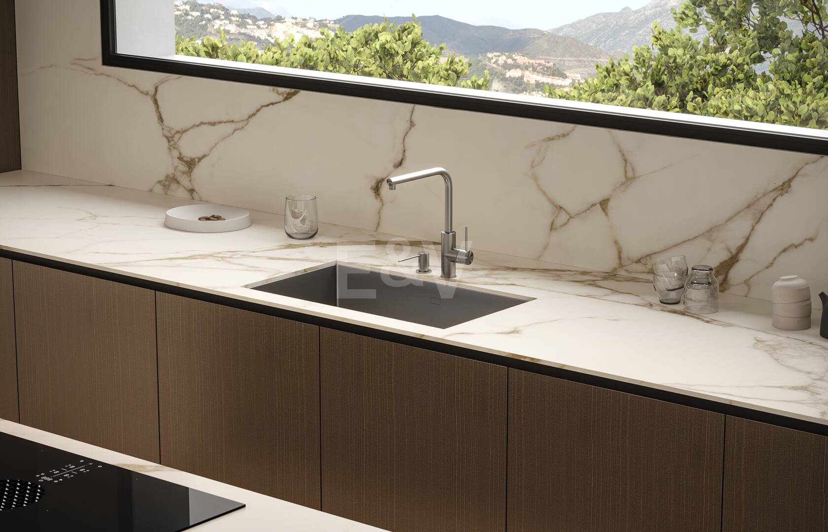 Luxury first-floor apartment with panoramic 360º mountain and sea views