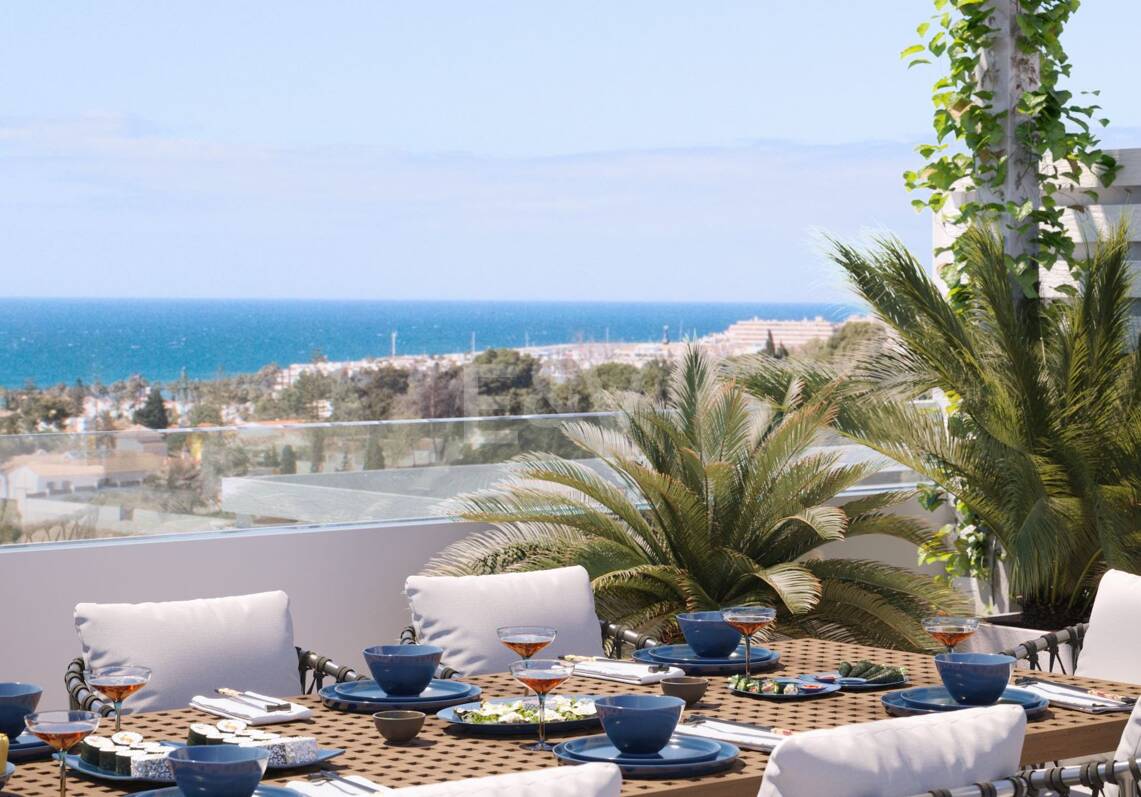 Un penthouse ultramoderne avec une vue imprenable à proximité de la plage