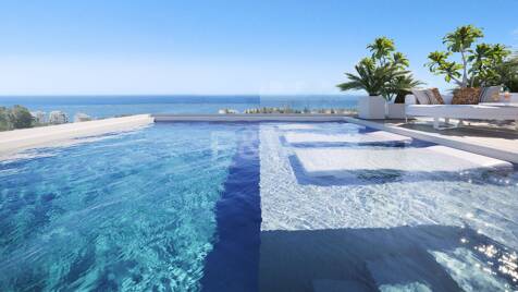 Ein hochmodernes Penthouse mit atemberaubender Aussicht einen Katzensprung vom Strand entfernt