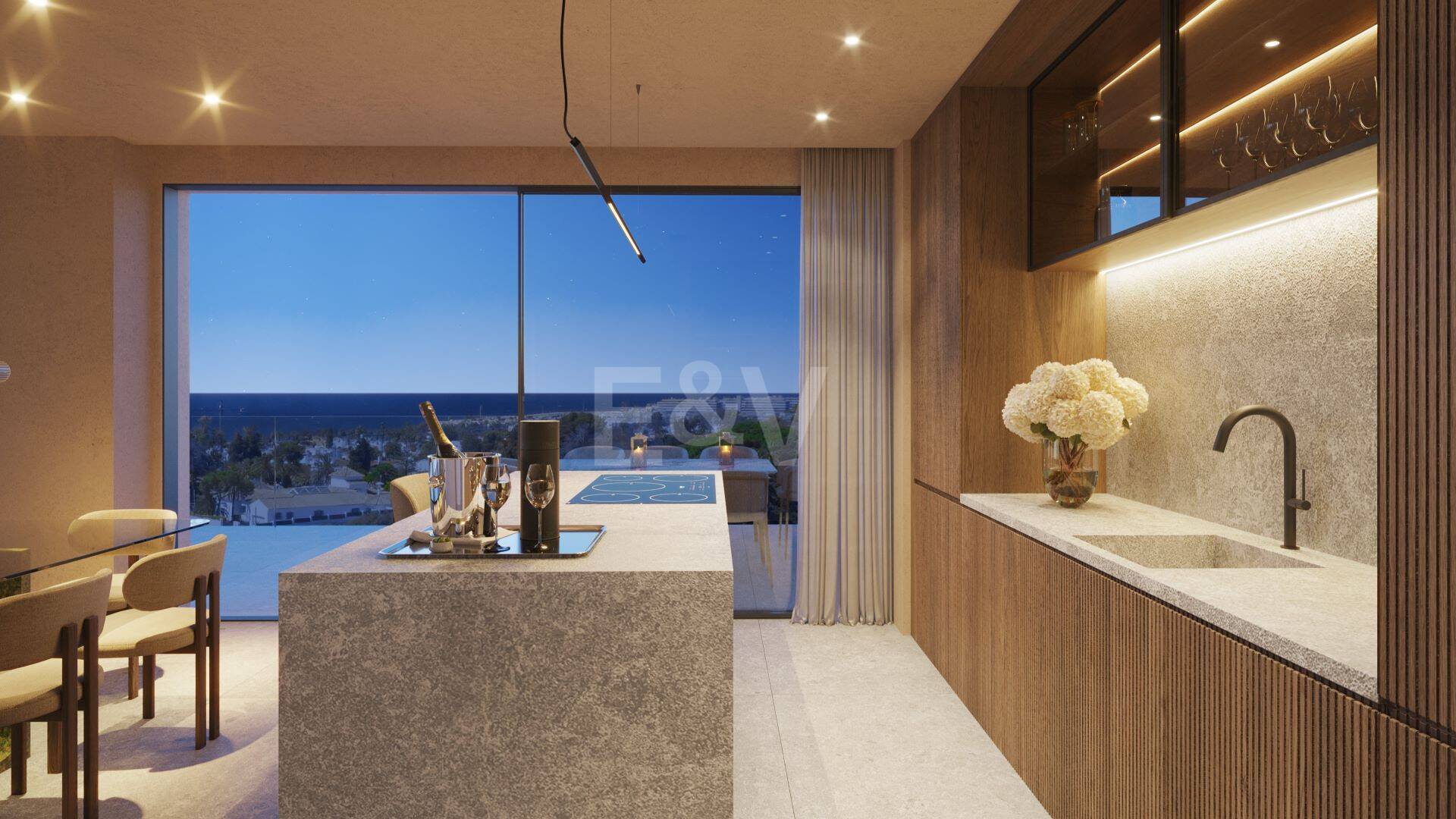 A State-of-the-Art Penthouse with Breathtaking Views close to the Beach
