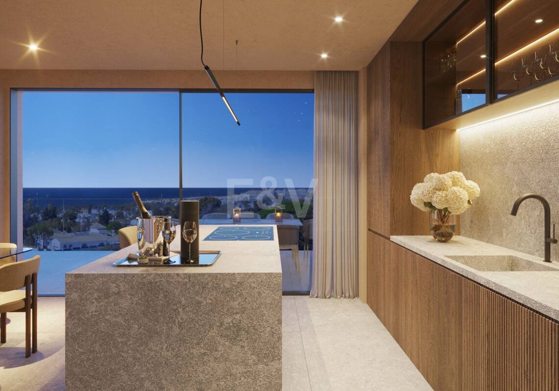Un penthouse ultramoderne avec une vue imprenable à proximité de la plage