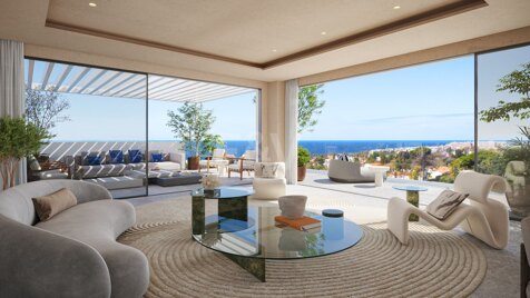 A state-of-the-art penthouse with breathtaking views just a stone's throw from the beach