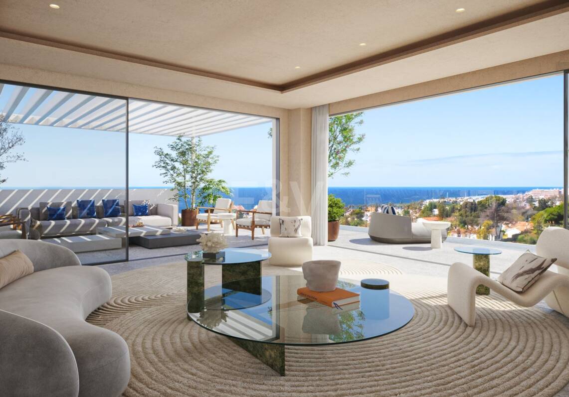 Un penthouse ultramoderne avec une vue imprenable à proximité de la plage