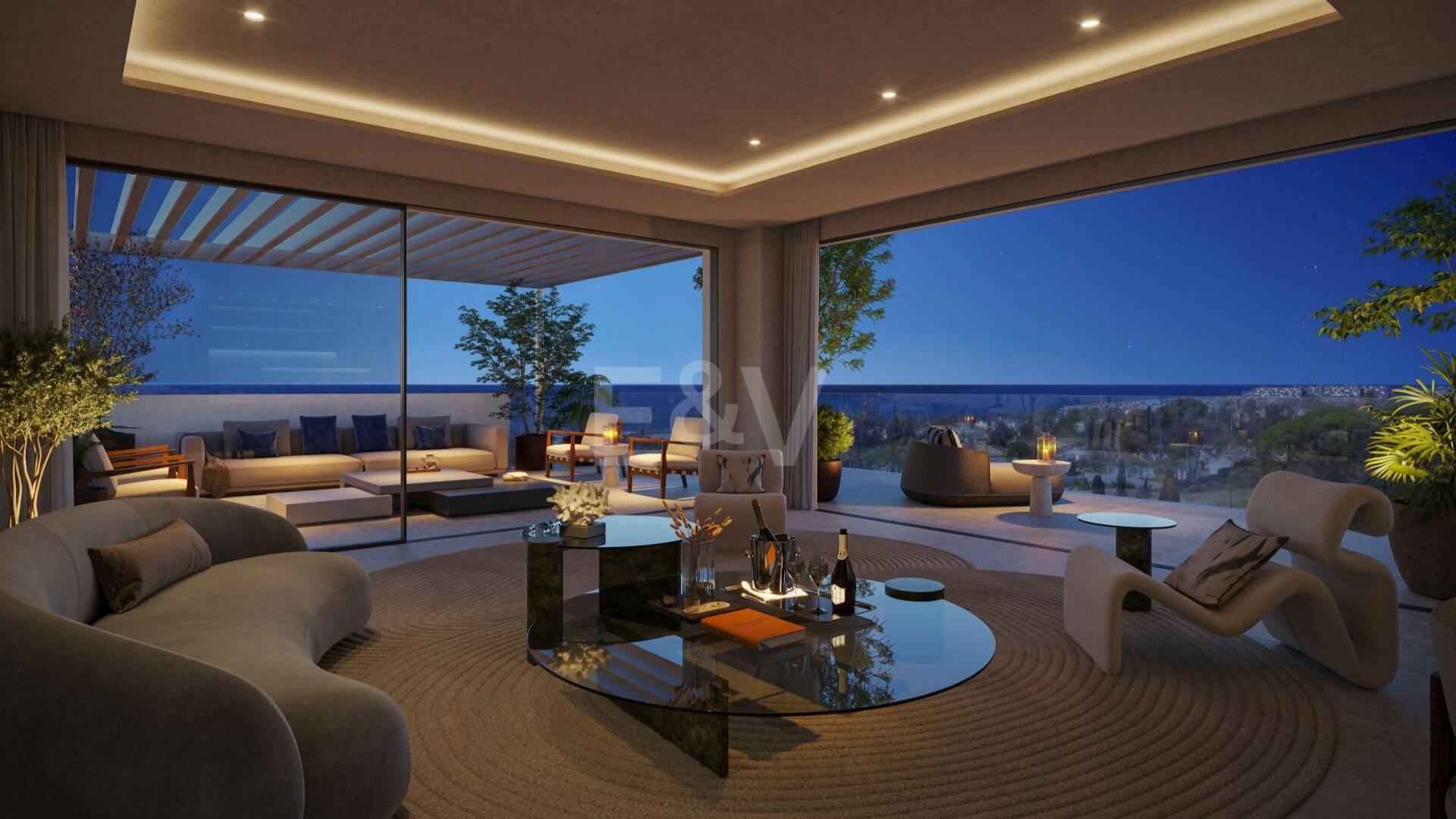 Wyjątkowy apartament Duplex z zamiatającymi widokami Chwile z plaży