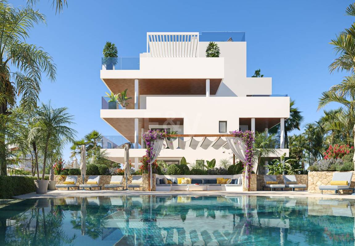 An Exceptional Duplex Penthouse with Sweeping Views Moments from the Beach