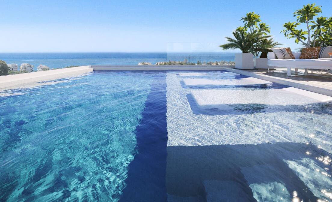 Außergewöhnliches Duplex-Penthouse mit Panoramablick in Strandnähe