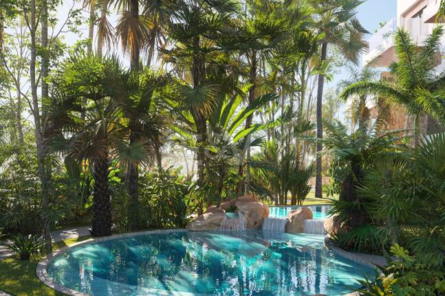 An Exceptional Duplex Penthouse with Sweeping Views Moments from the Beach